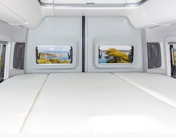 4TOP VW Grand California 680 verschließbares Abschluss-Set für die Ablagemulden in den D-Säulen, Design „Leder Palladium“