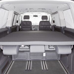 iXTEND Faltbett für VW T6/T5 Multivan und California Beach, Design „Titanschwarz“