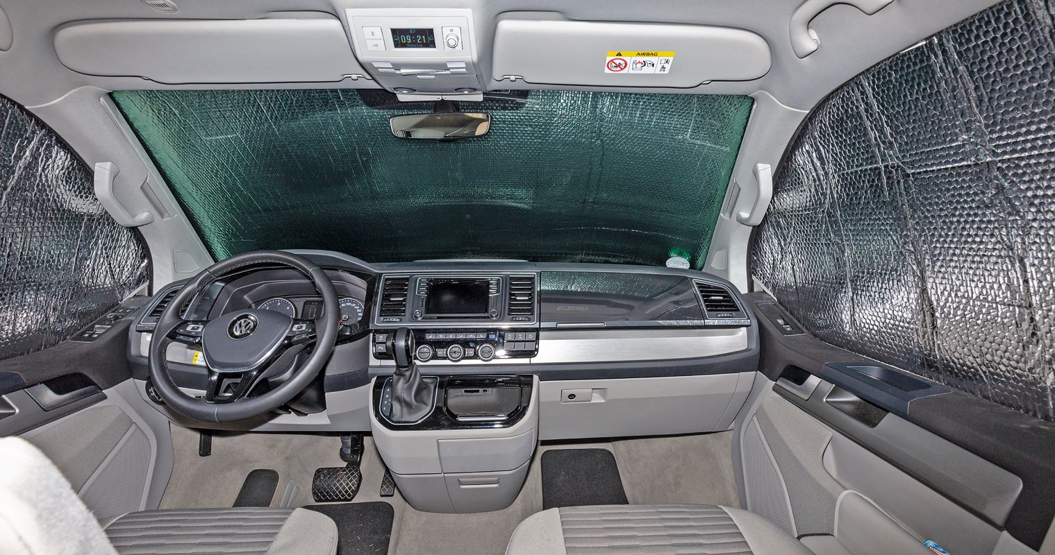 ISOLITE Outdoor PLUS VW T6.1 (1x ISOLITE Outdoor + 2x ISOLITE Inside für  Fahrerhaus-Seitenscheiben)