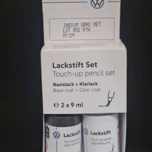 Original Volkswagen Audi Lackstift-Set Indiumgrau-Metallic LST0M2R7H